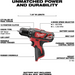 Gray Milwaukee M12 12-Volt Lithium-Ion Cordless 3/8 in. Drill/Driver (Tool-Only) Handheld Power Drills