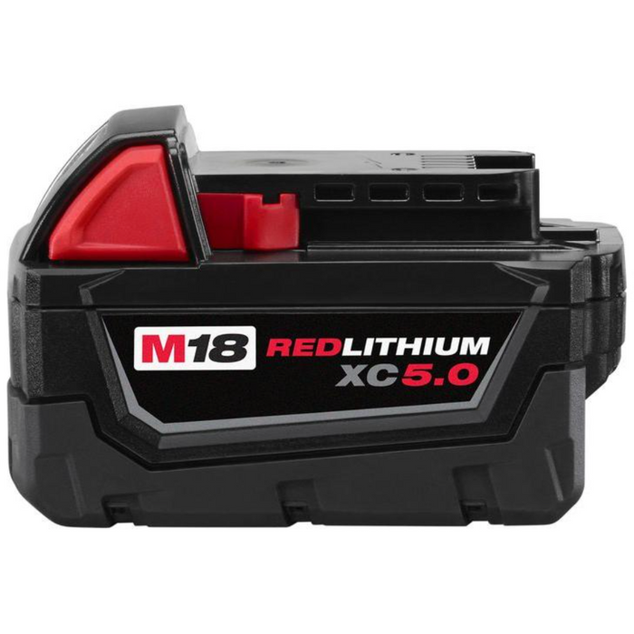 Black Milwaukee M18 18-Volt Lithium-Ion XC Extended Capacity 5.0Ah Battery Pack Battery