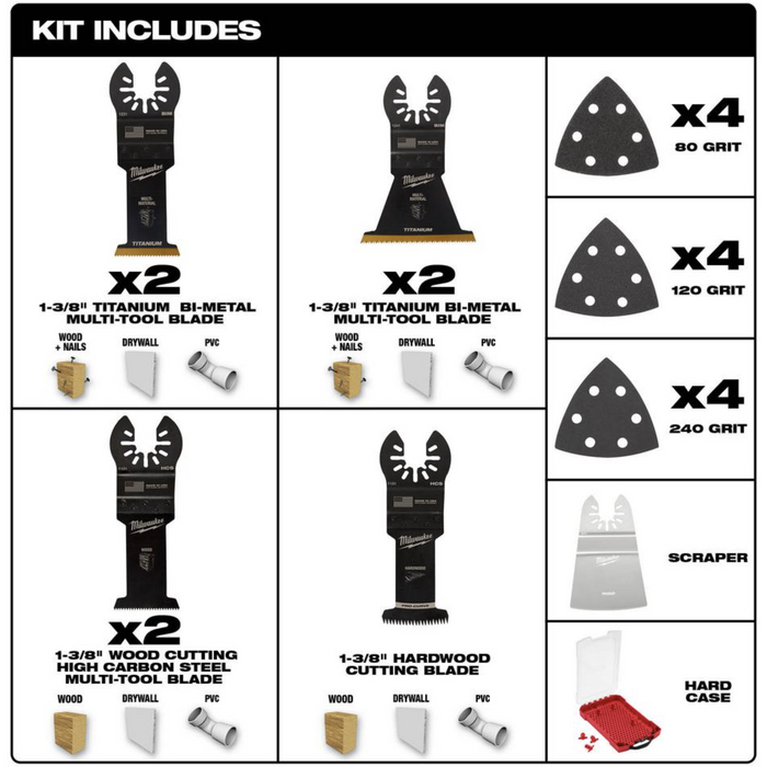 Milwaukee oscillating tool metal cutting blades sale