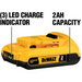 Sandy Brown DeWalt 18-20 Volt MAX Compact Lithium-Ion 2.0Ah Battery Pack Battery