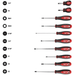 Dark Slate Gray Milwaukee Screwdriver Set (10-Piece) Screwdrivers