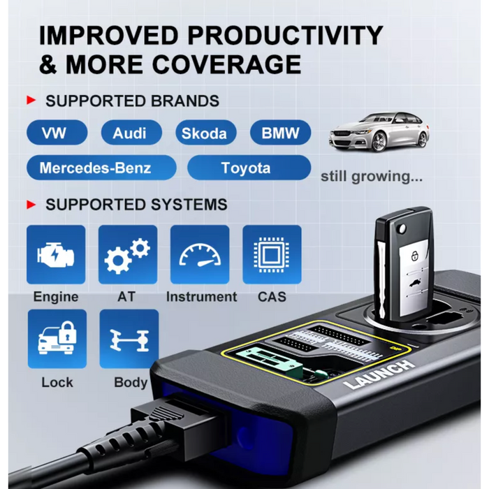 Dark Slate Gray LAUNCH X-PROG 3 Advanced Immobilizer & Key Programmer Vehicle Diagnostic Scanners