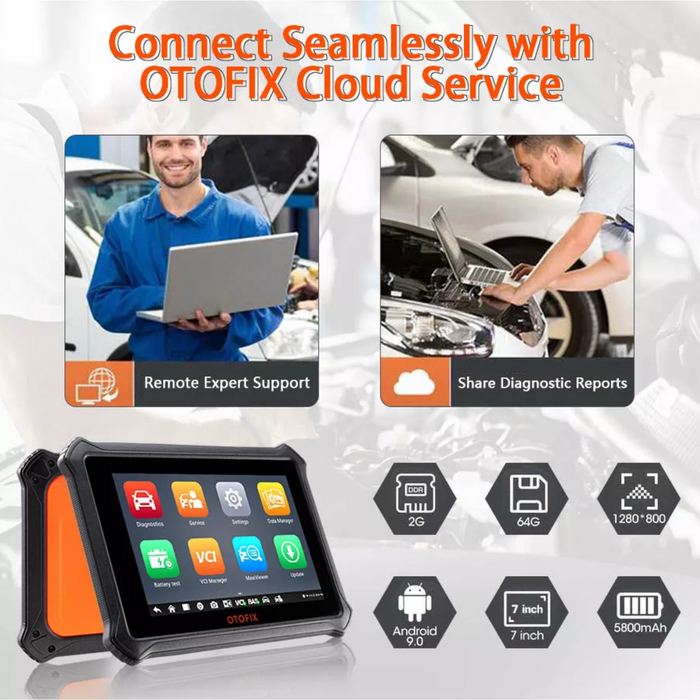 Dark Slate Gray OTOFIX D1 Lite Intelligent Diagnostic Scan Tool, Bi-Directional Vehicle Diagnostic Scanners