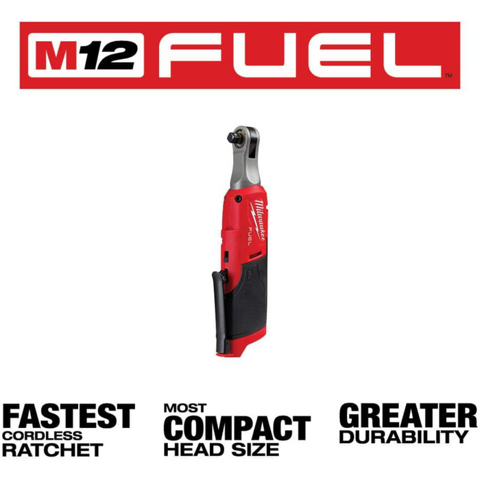 milwaukee m12 fuel 12-volt lithium-ion brushless cordless 3/8 in. ratchet (tool-only)