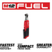 Firebrick Milwaukee M12 FUEL 12-Volt Lithium-Ion Brushless Cordless 3/8 in. Ratchet (Tool-Only) Ratchet