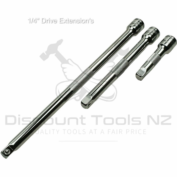 Light Gray Blue Point 1/4" Drive Extensions 1.5" - 6" Extensions