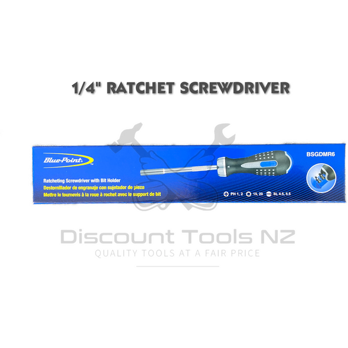 Light Gray Blue Point 1/4" Ratchet Screwdriver BSGDMR6 Screwdrivers