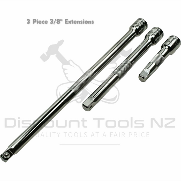 Light Gray Blue Point 3/8" Drive Extensions 3" - 10", 3 Sizes Available Tools