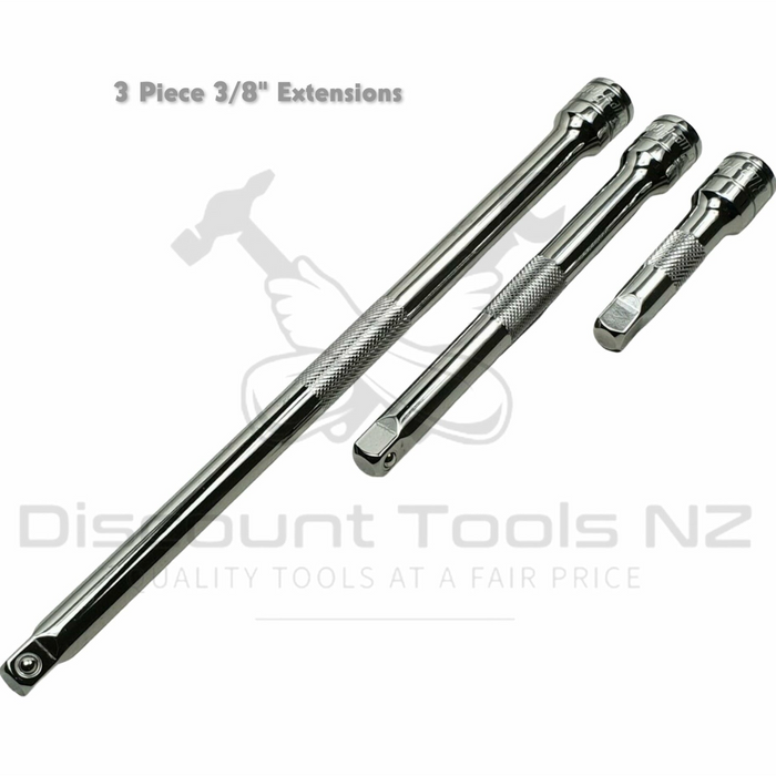 blue point 3/8" drive extensions 3" - 10"