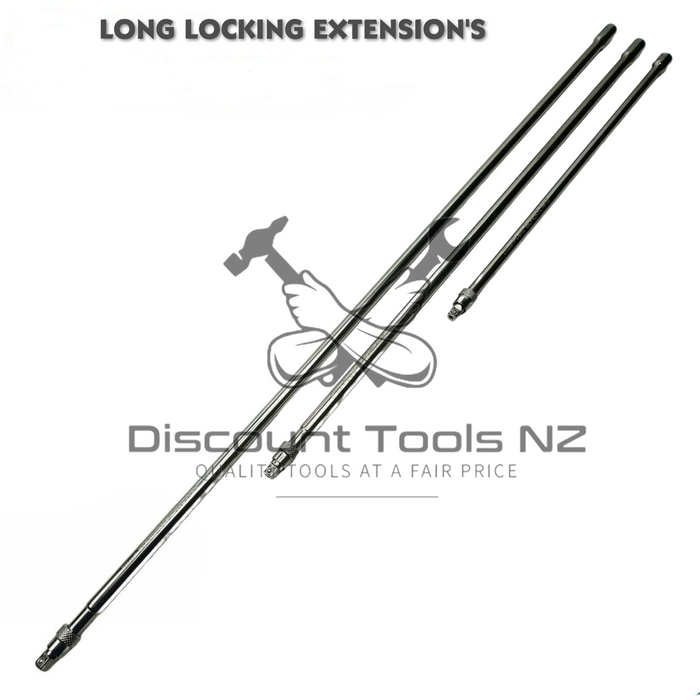 Slate Gray Blue Point Tools 3/8" Locking Extension 3" - 24", 6 Sizes Extensions
