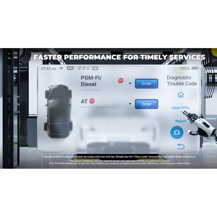 Light Gray TOPDON Artidiag 600S Diagnostic Scan Tool Vehicle Diagnostic Scanners