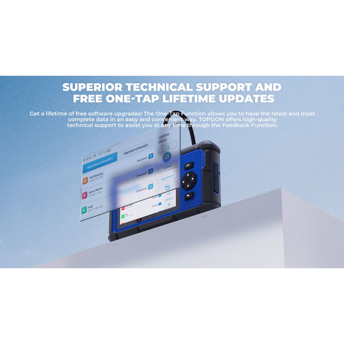Light Steel Blue TOPDON Artidiag 600S Diagnostic Scan Tool Vehicle Diagnostic Scanners