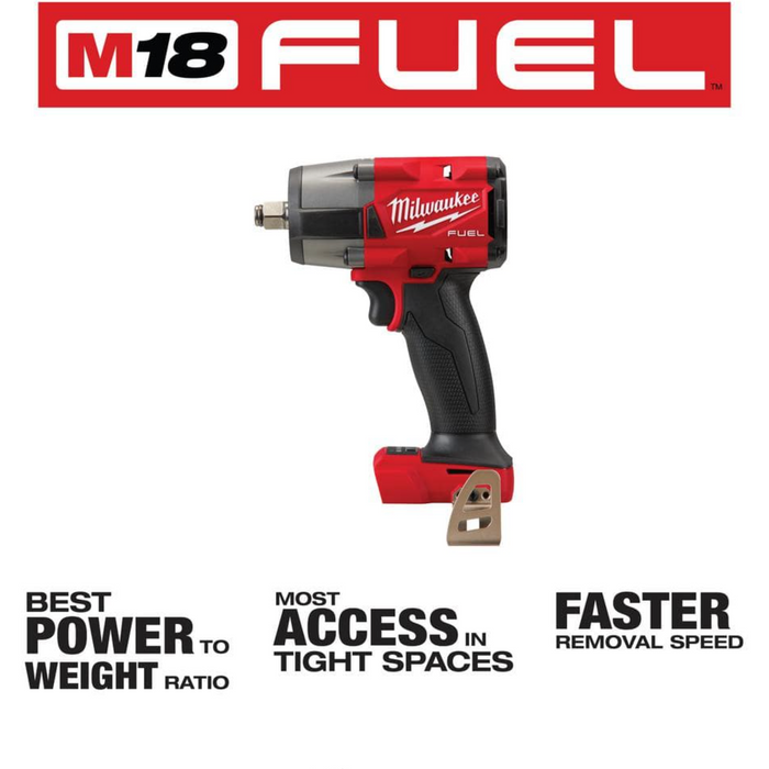 Milwaukee M18 FUEL GEN-2 18- Mid Torque 1/2 in. Impact Wrench (Tool-Only)