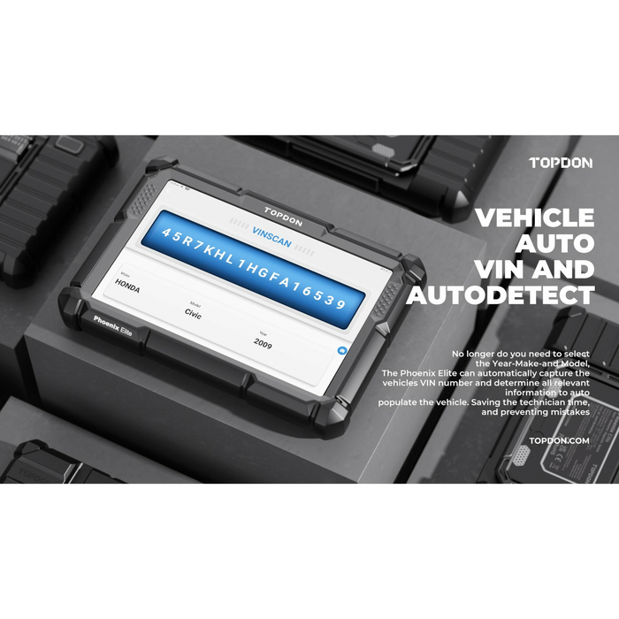 Dark Slate Gray TOPDON Phoenix Elite Professional Diagnostic Scan Tool Vehicle Diagnostic Scanners