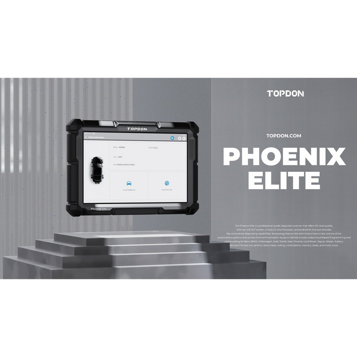 Light Slate Gray TOPDON Phoenix Elite Professional Diagnostic Scan Tool Vehicle Diagnostic Scanners