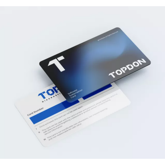 Topdon Software Renewals  1-2 Year Plans Available
