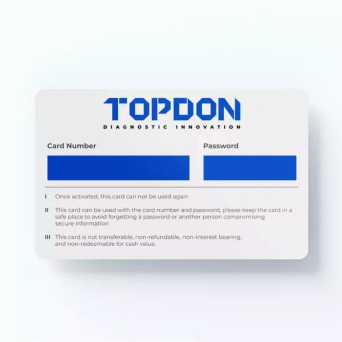 White Smoke TOPDON Software Renewals  1-2 Year Plans Available Vehicle Diagnostic Scanners