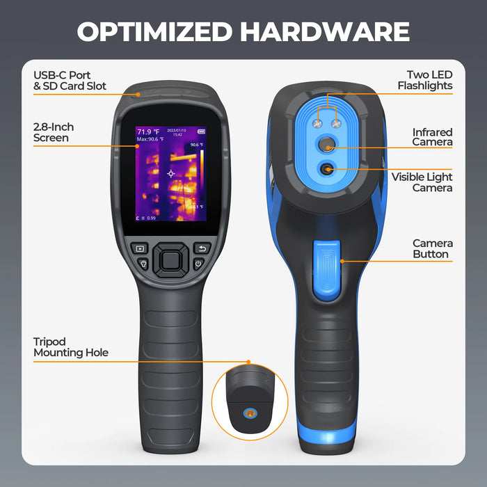 Dim Gray TOPDON TC005 Handheld Thermal Imaging Camera Thermal Camera