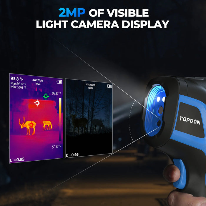 Black TOPDON TC005 Handheld Thermal Imaging Camera Thermal Camera