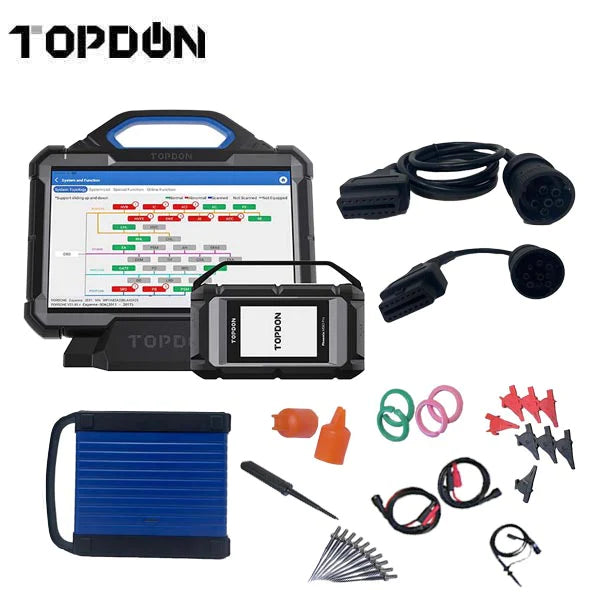 TOPDON Phoenix Max Professional Diagnostic Scan Tool 12v/24v Cars & Trucks