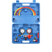 Steel Blue DTNZ AC Manifold Gauge Set Air Conditioning Diagnostic Refrigeration Set Kit Pump Tools