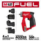 Dark Slate Gray Milwaukee M12 FUEL Brushless Cordless 4-in-1 Installation 3/8 in. Drill Driver Kit Drills