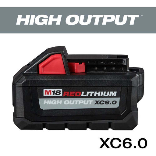 Black Milwaukee M18 18-Volt Lithium-Ion High Output Battery Pack 6.0Ah Battery