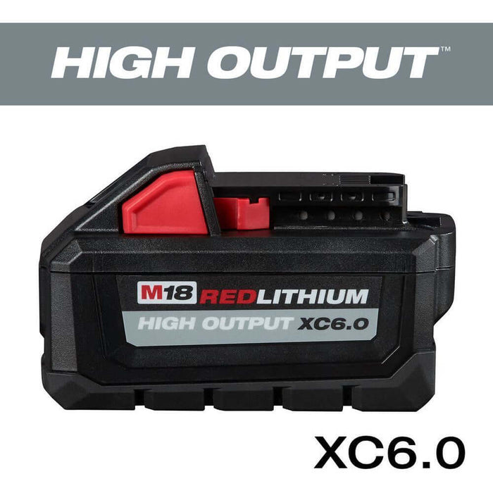milwaukee m18 18-volt lithium-ion high output battery pack 6.0ah