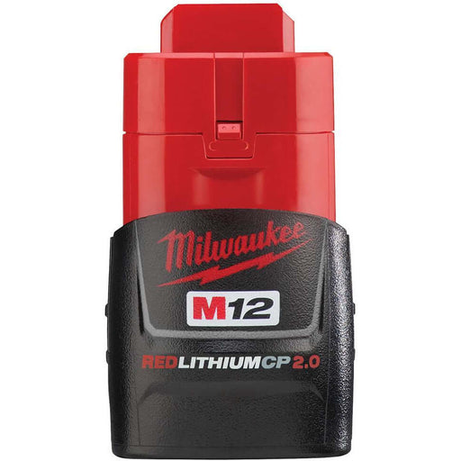 Maroon Milwaukee M12 12-Volt Lithium-Ion 2.0Ah Compact Battery Pack Battery