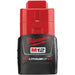 Maroon Milwaukee M12 12-Volt Lithium-Ion 2.0Ah Compact Battery Pack Battery