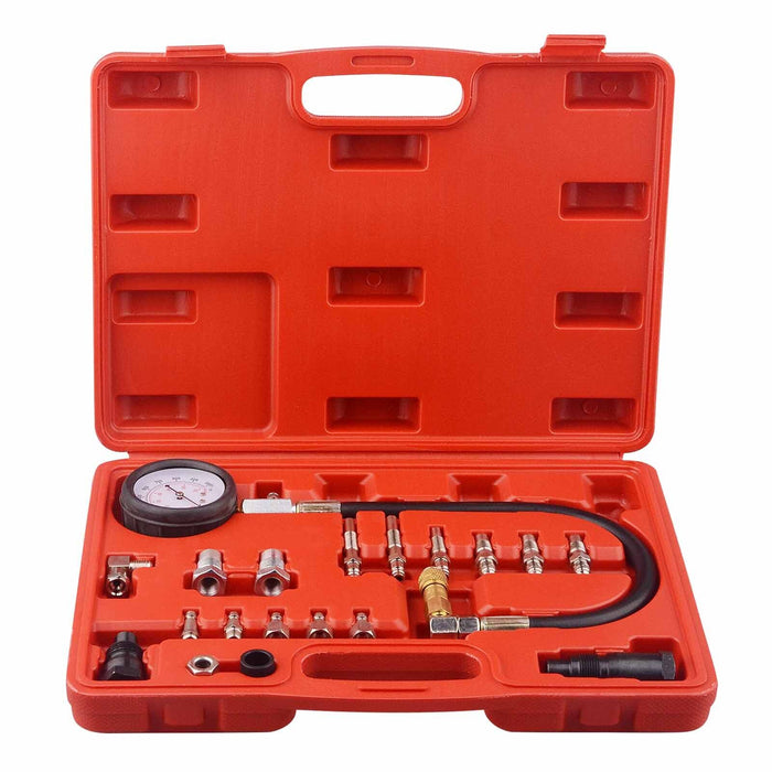 Firebrick DTNZ 18 pc Diesel Engine Compression Tester Kit Tool Set 0-1000 PSI Automotive