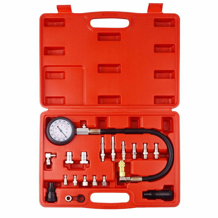 Firebrick DTNZ 18 pc Diesel Engine Compression Tester Kit Tool Set 0-1000 PSI Automotive Compression Tester