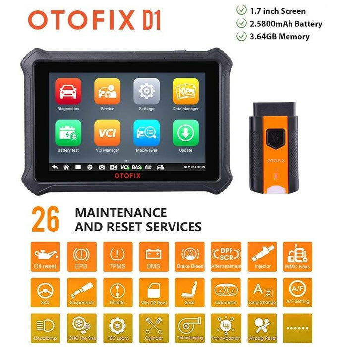 Goldenrod OTOFIX D1 Professional Diagnostic Scan Tool Bi-Directional Vehicle Diagnostic Scanners